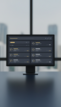 Strukturiertes Kursdashboard auf Desktop