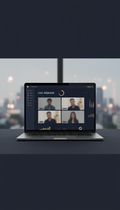 Live-Webinar-Plattform auf Laptop